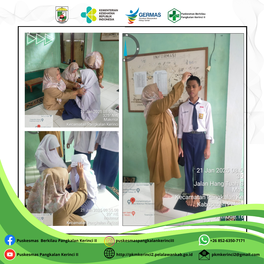 Pemeriksaan kesehatan berkala smp IT muhamadyah
