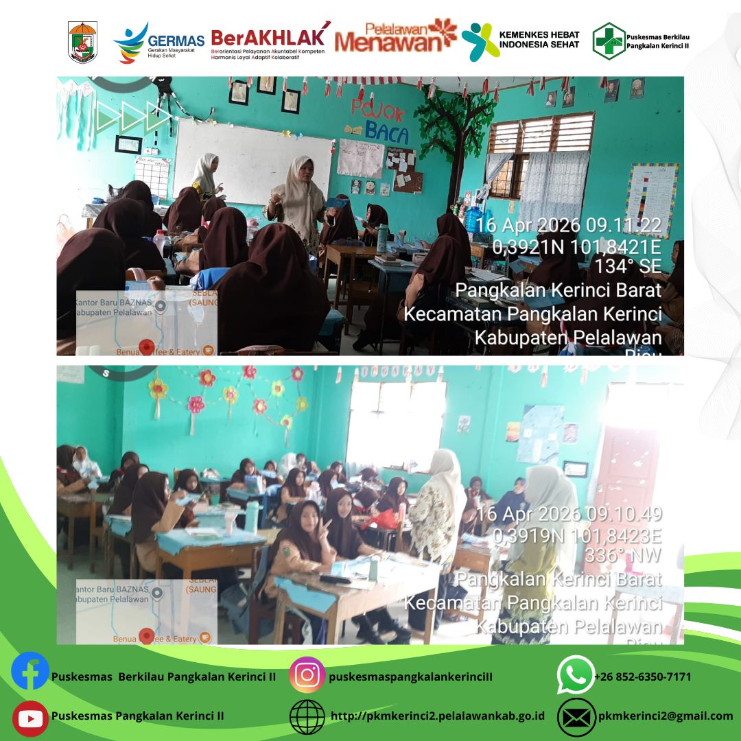 Pemberian Tablet Tambah Darah Putri di MTsN 1 Pangkalan Kerinci