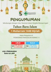 Read more about the article PENGUMUMAN LIBUR NASIONAL TAHUN BARU ISLAM