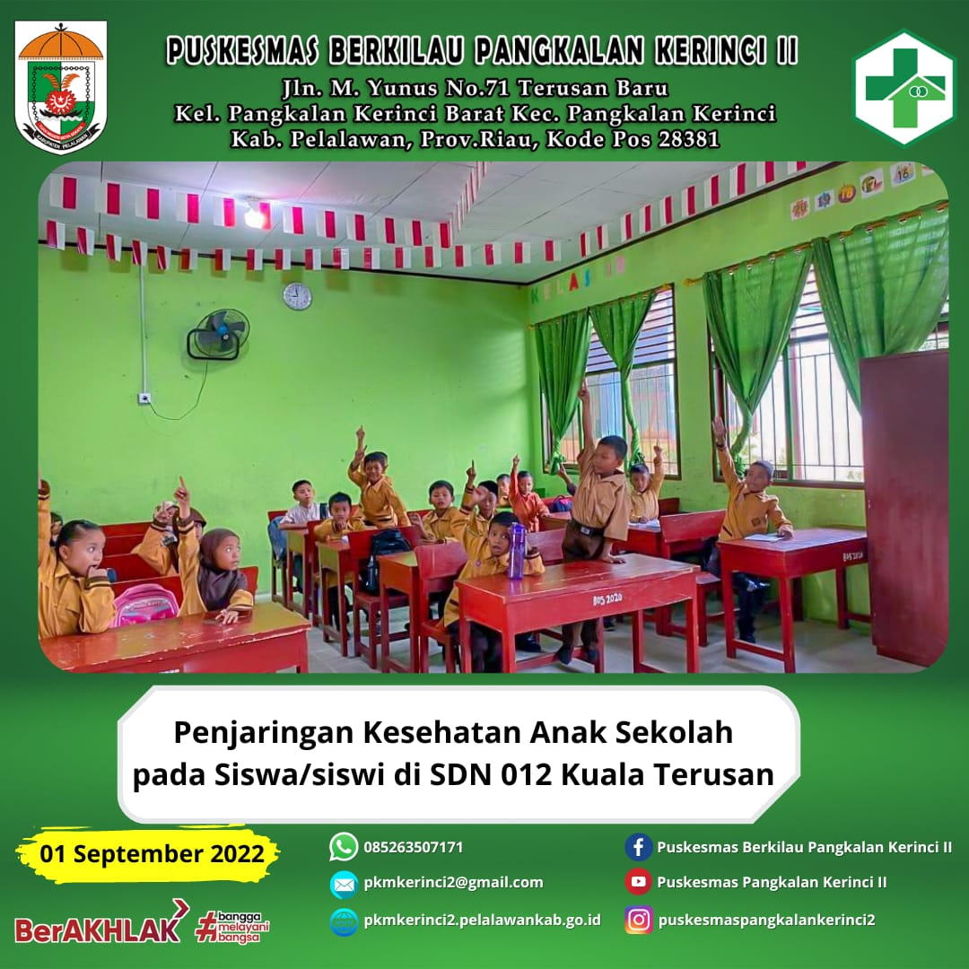 Read more about the article PENJARINGAN KESEHATAN ANAK SEKOLAH DI SDN 012 TERUSAN BARU