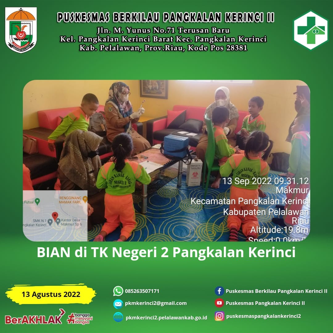 Read more about the article BIAN DI TK NEGERI 2 PANGKALAN KERINCI