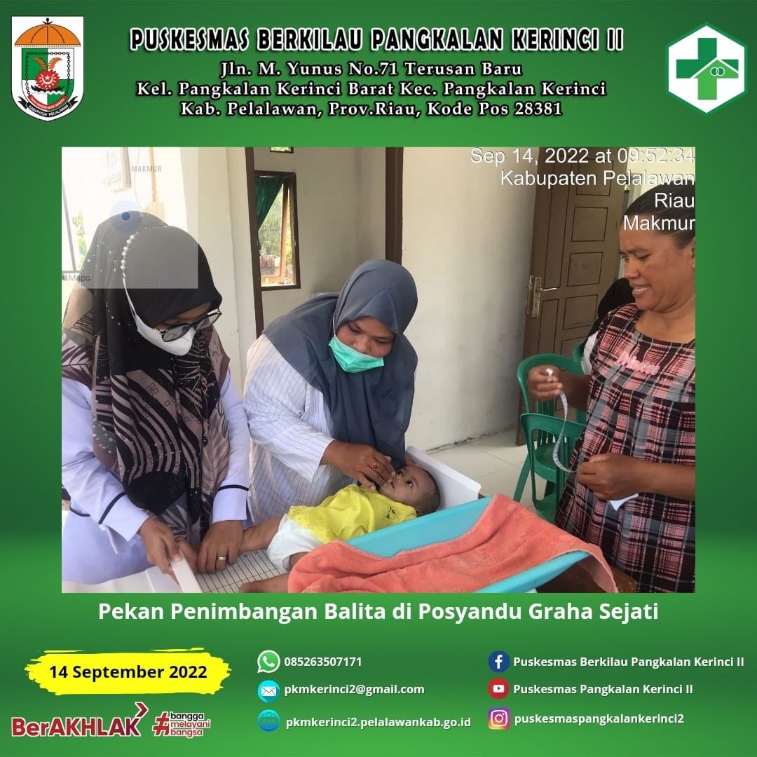 Read more about the article PEKAN PENIMBANGAN BALITA DI POSYANDU GRAHA SEJATI