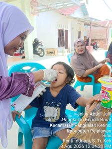 Read more about the article PEMBERIAN OBAT CACING POSYANDU TK PEMBINA