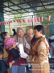 Read more about the article KEGIATAN PEMBERIAN OBAT CACING DIPOSYANDU BUKIT HARAPAN DESA MAKMUR