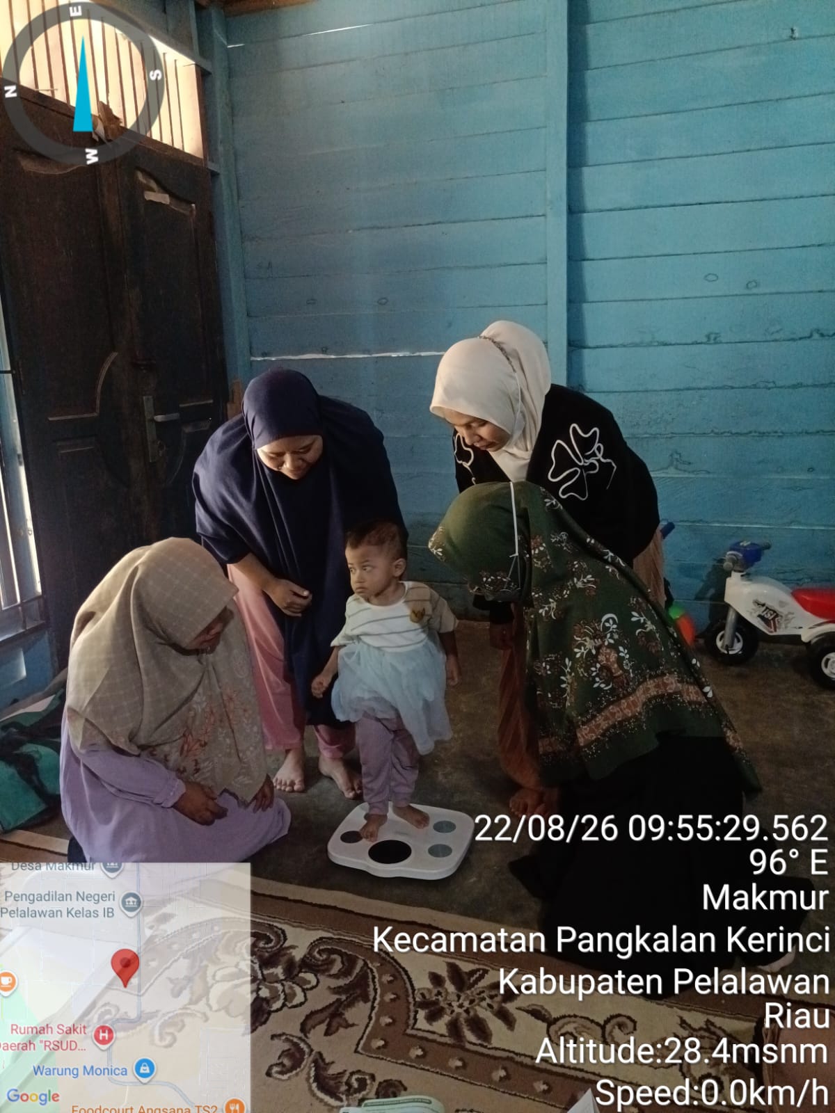 KUNJUNGAN BALITA BERMASALAH GIZI DESA MAKMUR