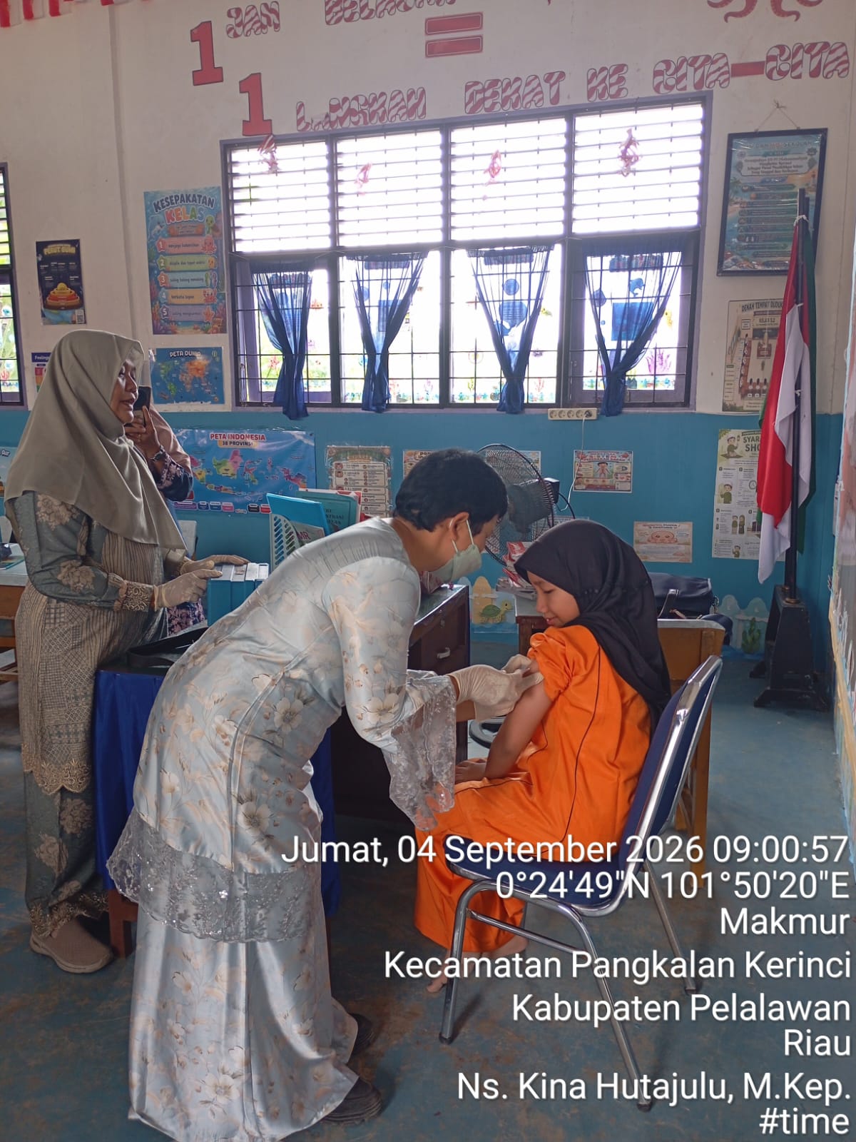 KEGIATAN VAKSINASI HPV DI SDIT MUHAMMADIYAH DESA MAKMUR